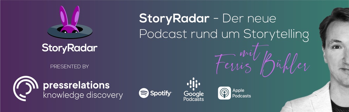 Pressrelations Schweiz ist neuer Presenting Partner von Podcast StoryRadar