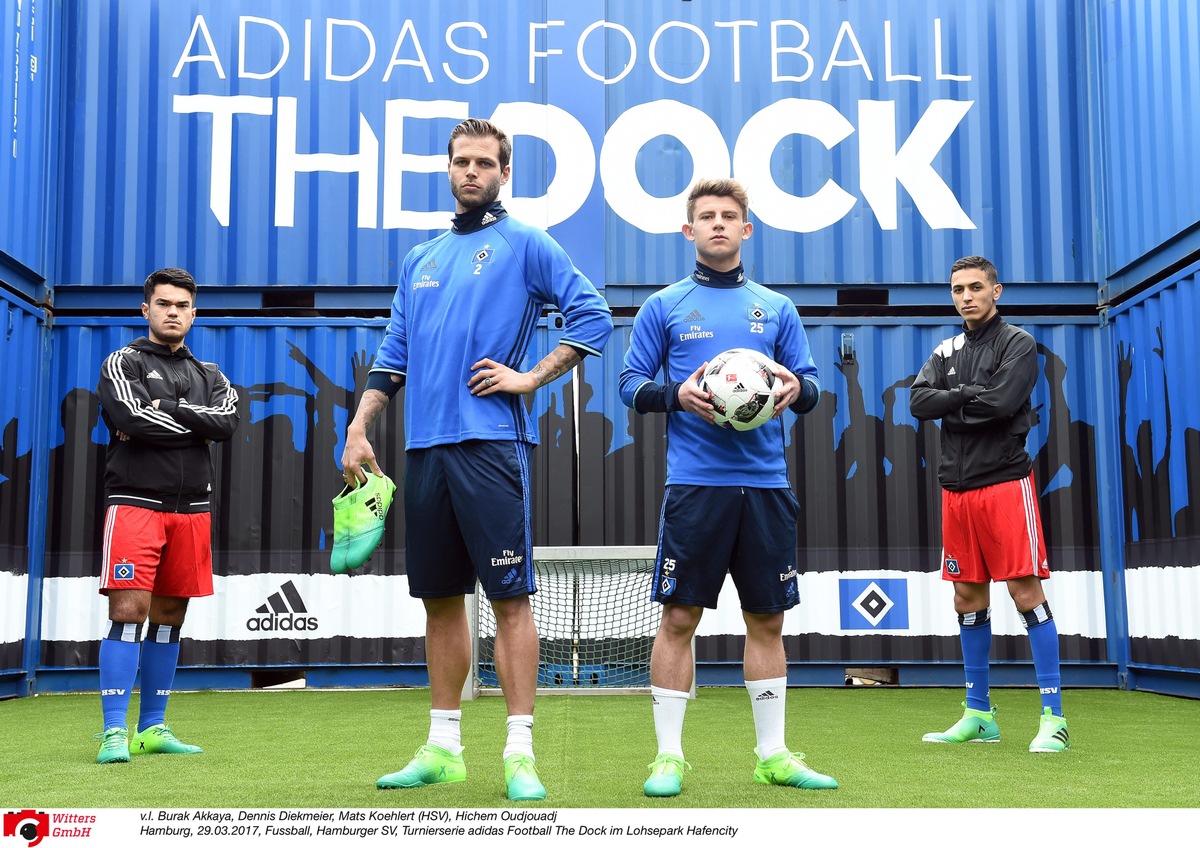 HSV-Presseservice: Straßenfußball zwischen Seecontainern:
adidas und HSV präsentieren &quot;THE DOCK&quot;