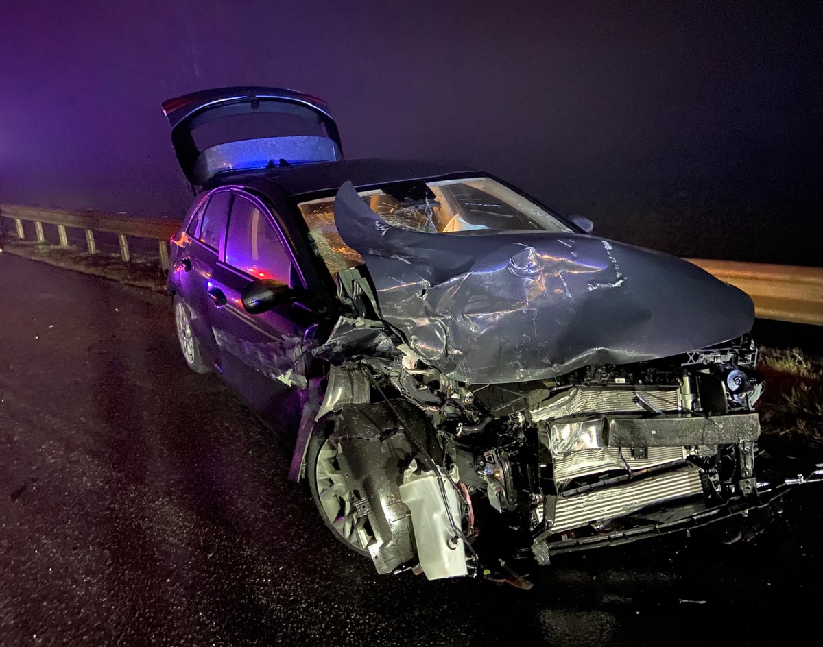 POL-PDNW: Unfall unter Alkoholeinfluss auf der Autobahn A61 (Gemarkung Mutterstadt)