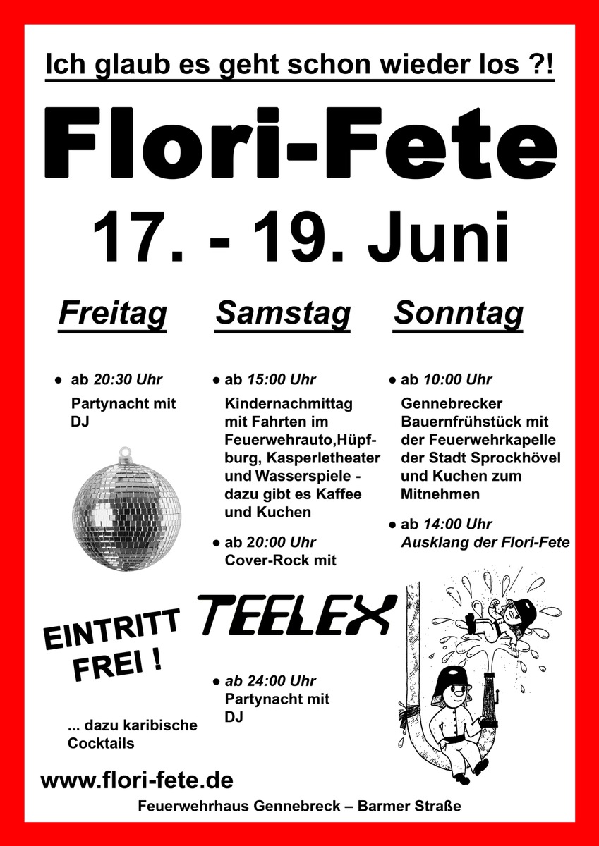 FW-EN: Flori-Fete beim Löschzug Gennebreck