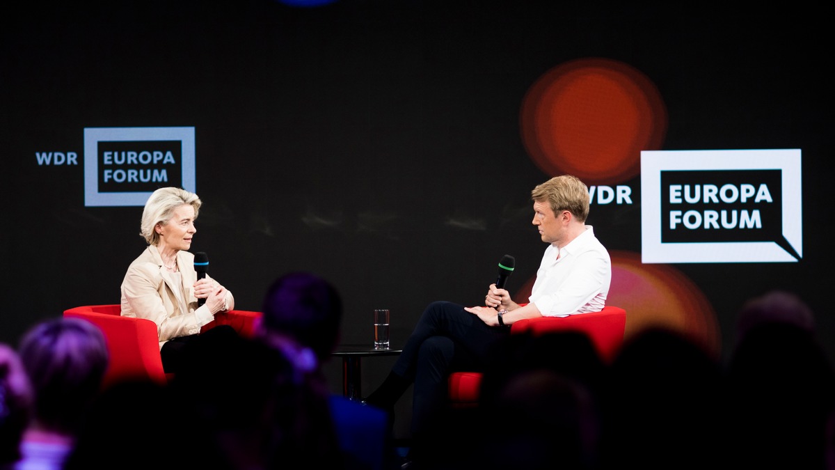 Ursula von der Leyen beim WDR Europaforum: Keine Zusammenarbeit mit Extremisten nach der EU-Wahl