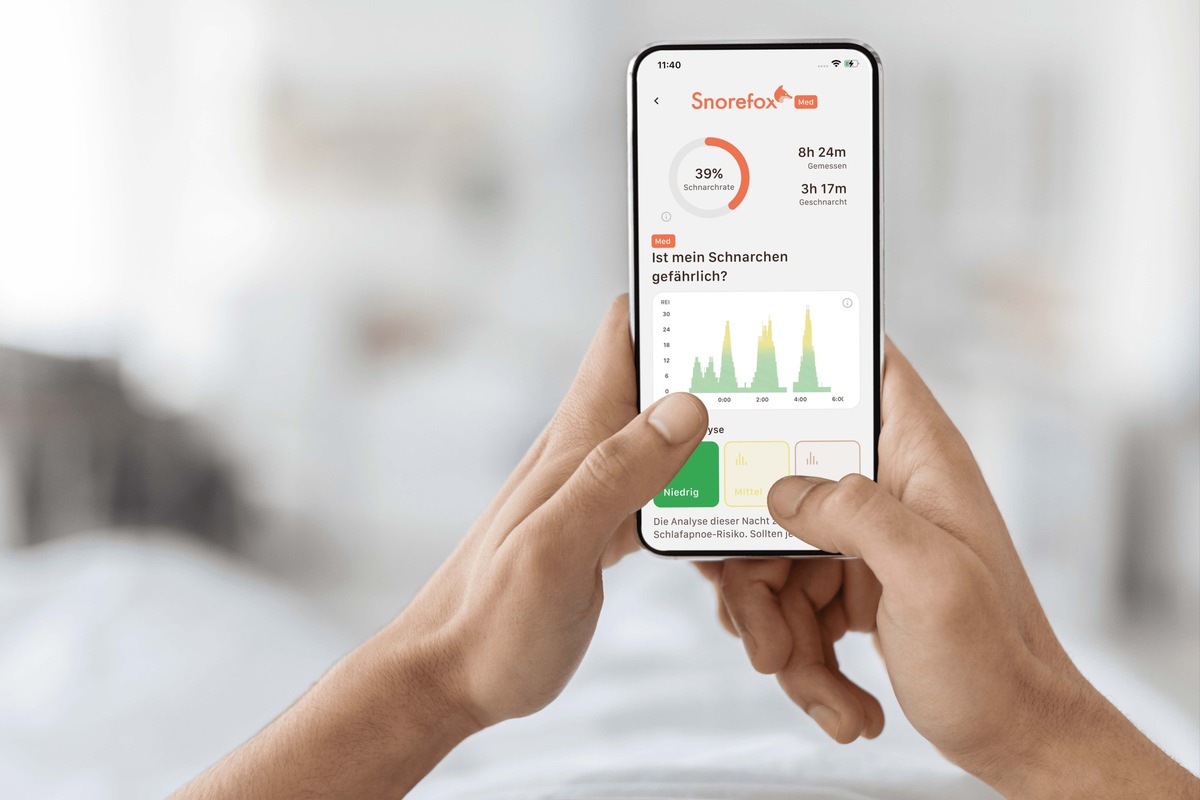 Gefährliches Schnarchen: Schlafapnoe-Risiko per App ermitteln