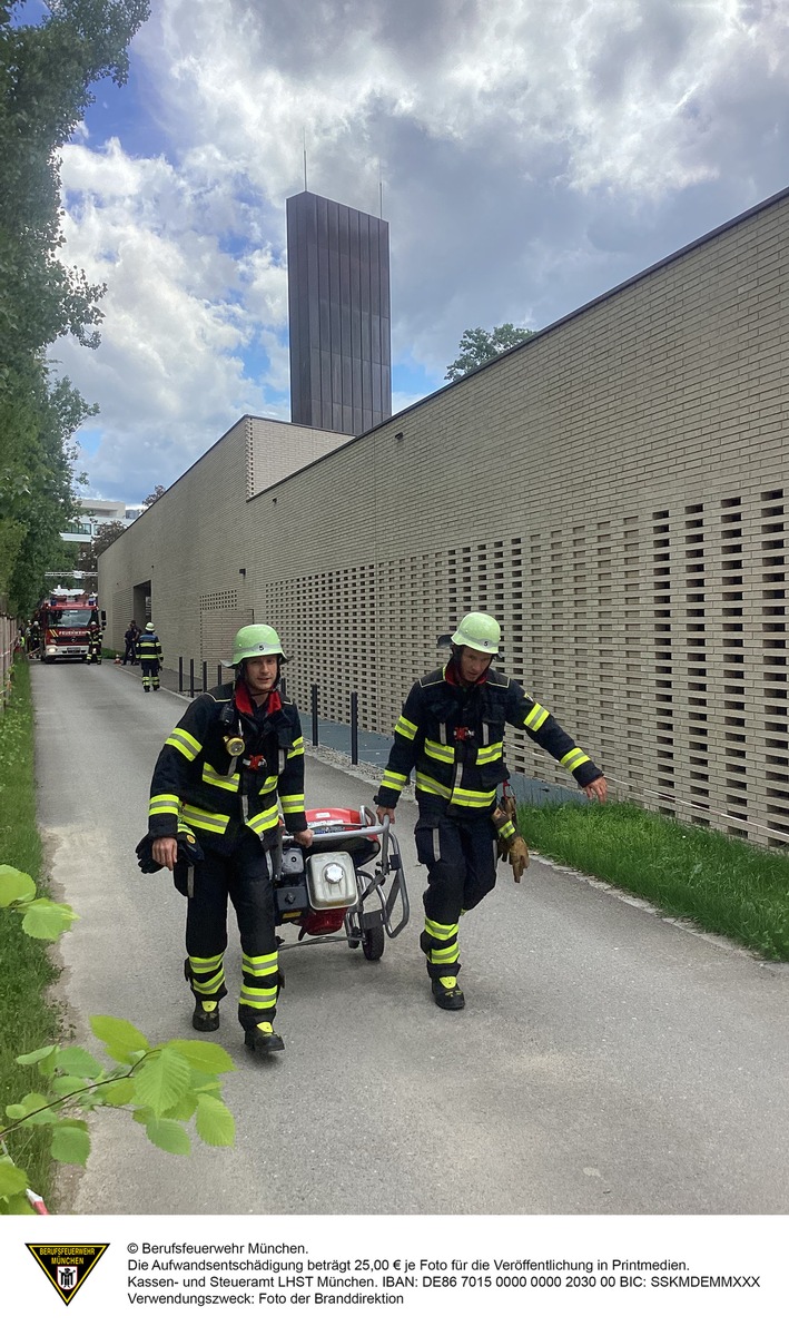 FW-M: Brand im Krematorium (Giesing)