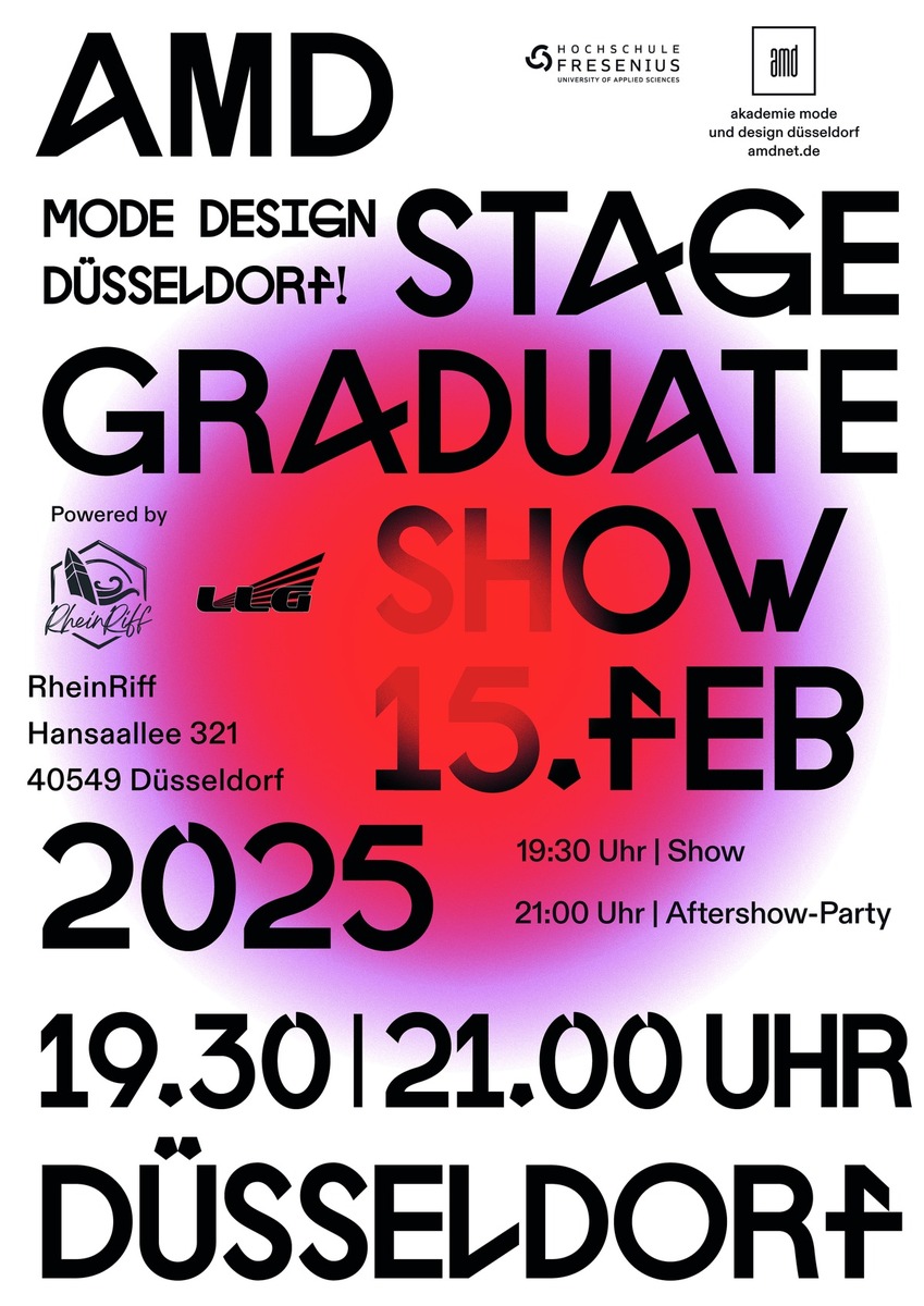 Einladung zur Graduate Fashionshow der AMD Akademie Mode &amp; Design am 15. Februar in Düsseldorf