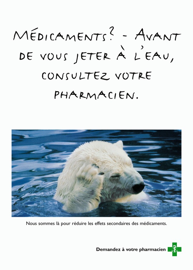 Société suisse des pharmaciens: Effets indésirables des médicaments - Avant de vous jeter à l&#039;eau, consultez votre pharmacien!