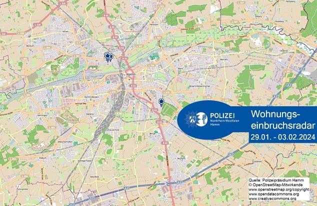 POL-HAM: Wohnungseinbruchsradar Hamm für die Woche vom 29. Januar bis 04. Februar