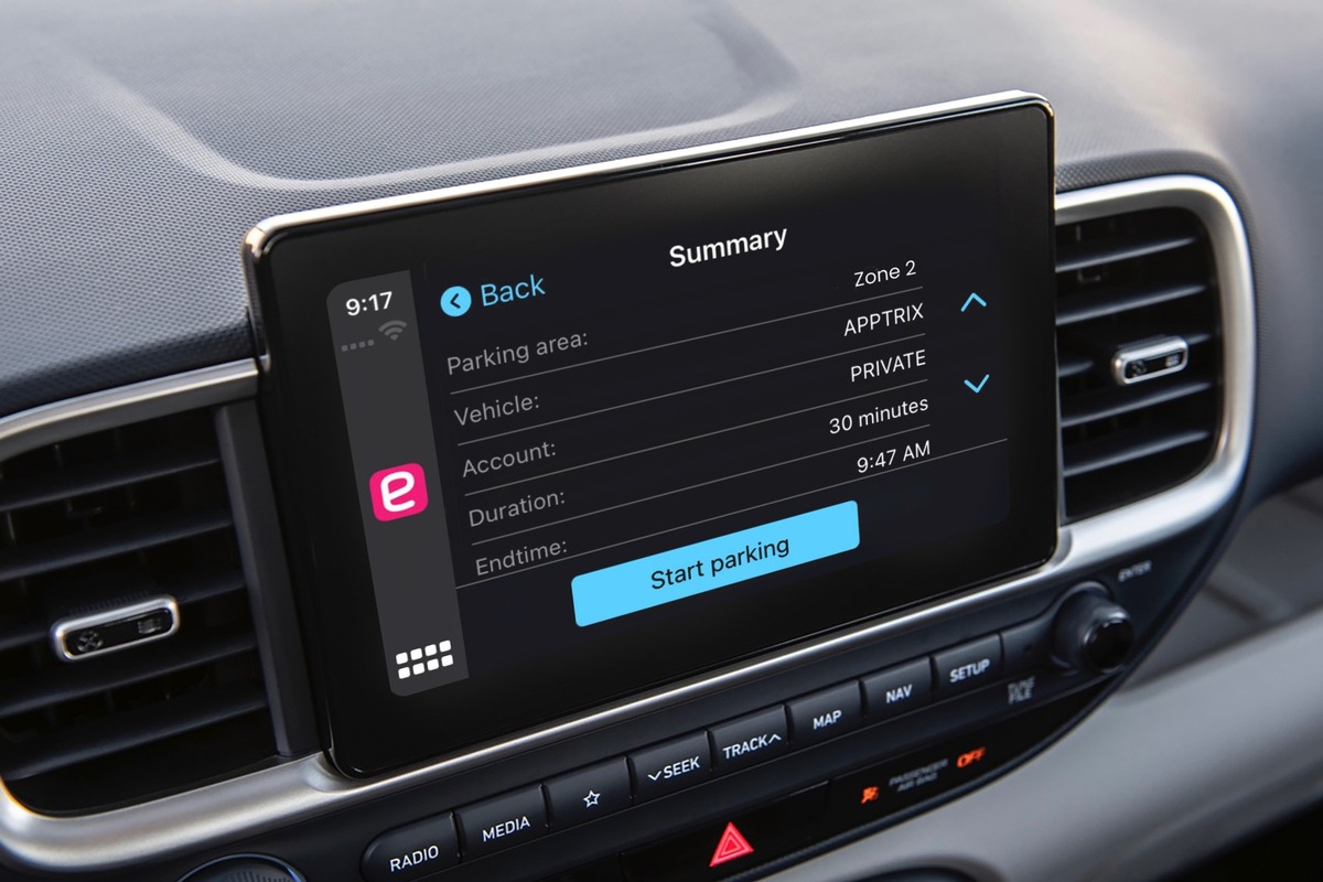 Apple CarPlay bekommt seine erste Parking-App: Parkgebühren per Klick  bezahlen
