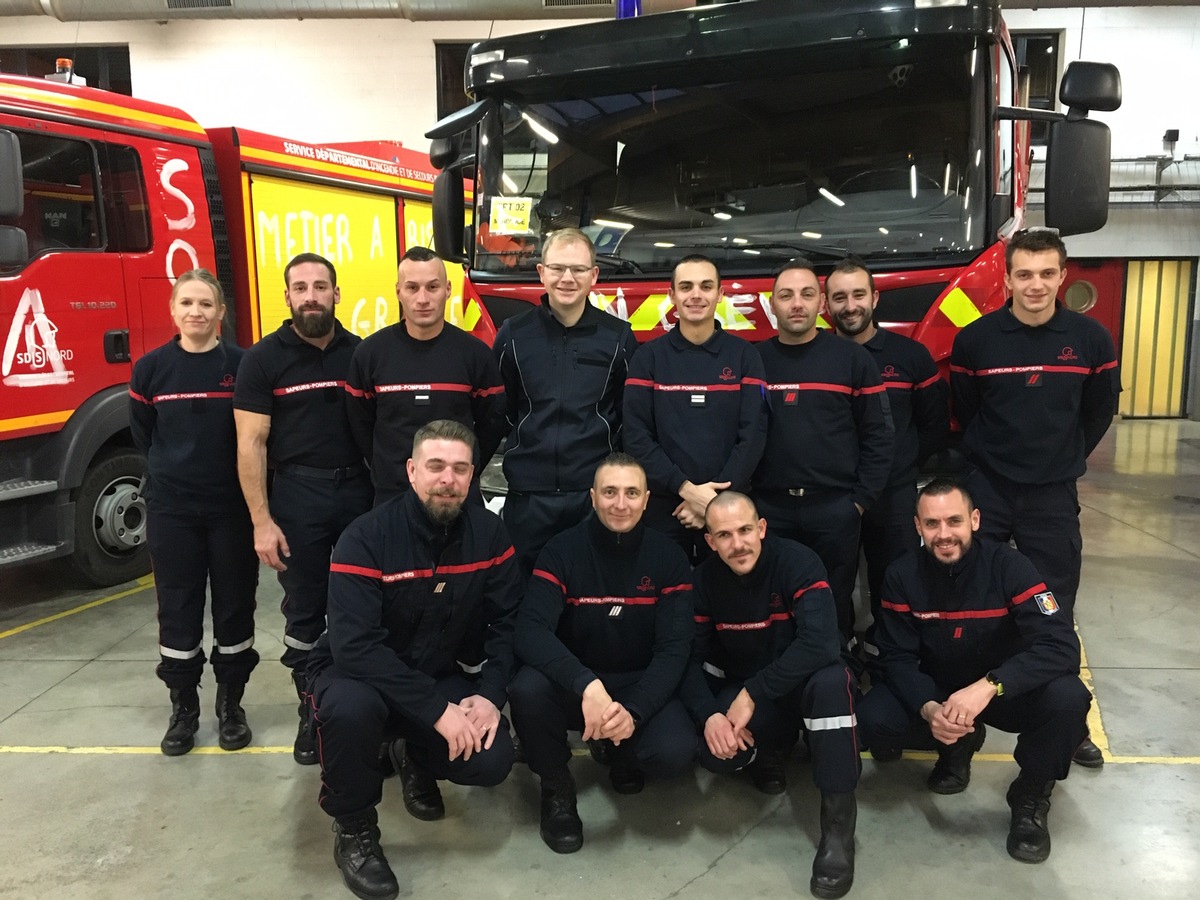 FW Ratingen: Ratinger Feuerwehr besucht Partnerwehr in Maubeuge