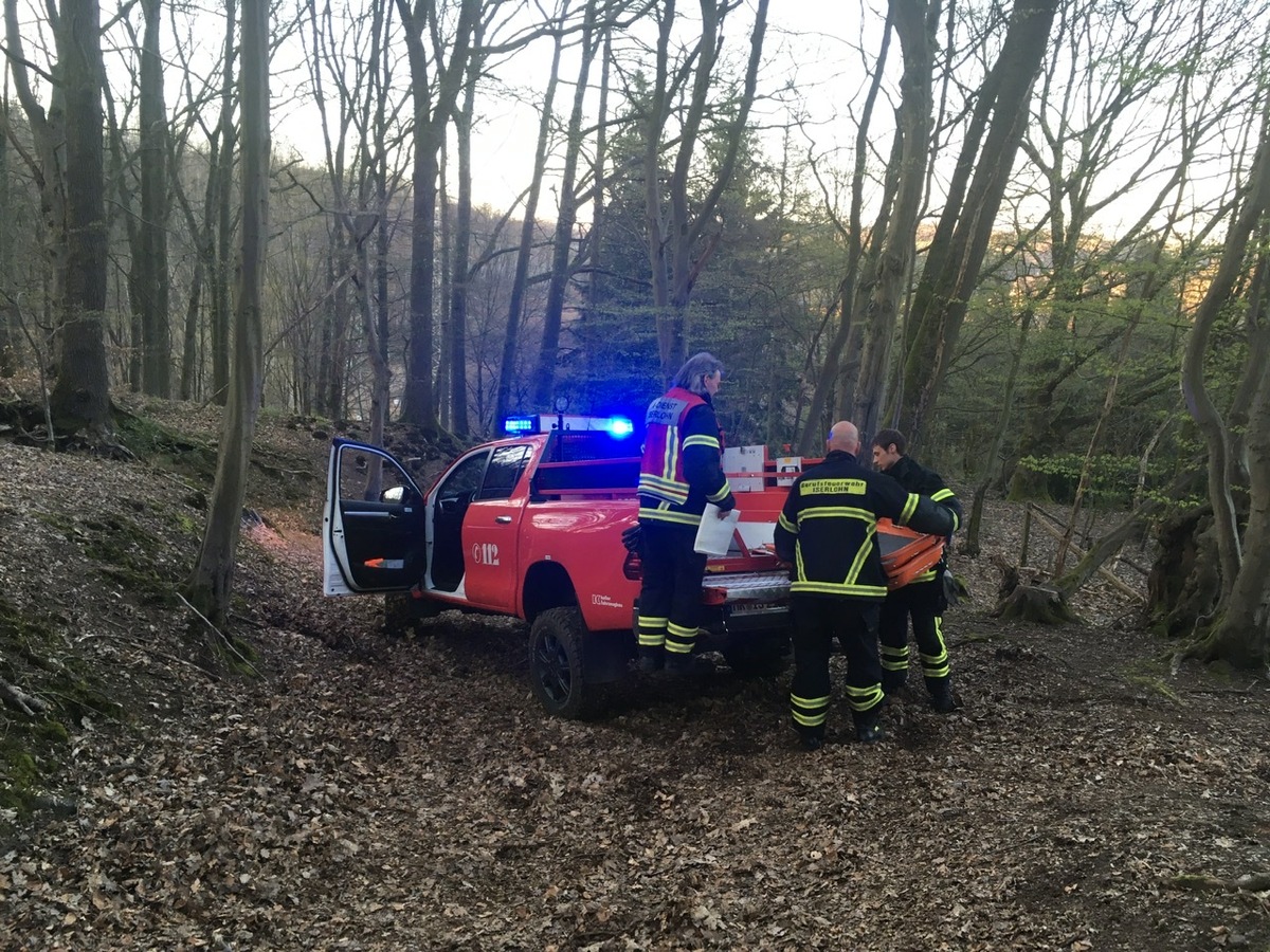 FW-MK: Medizinischer Notfall im Wald