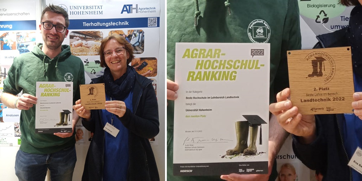 top agrar Hochschulranking: Platz 2 für Lehre Landtechnik