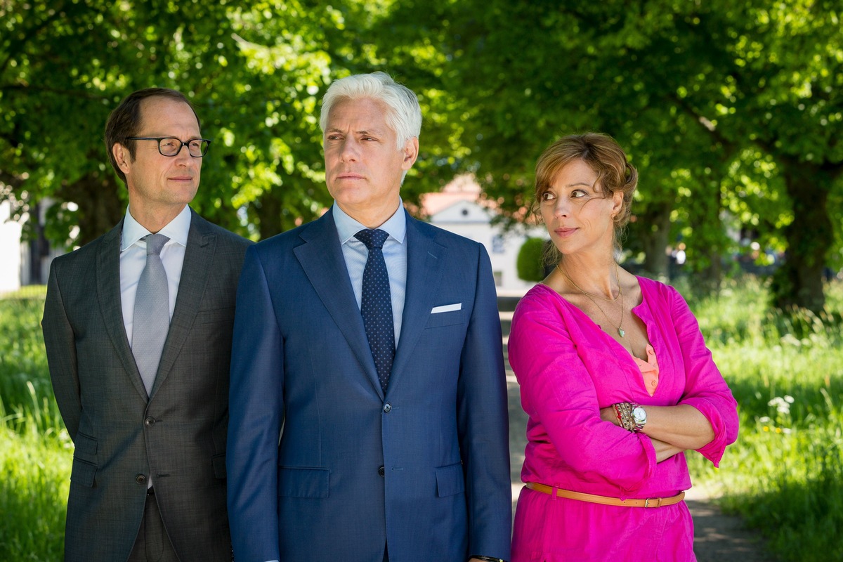 Carin C. Tietze und Philippe Brenninkmeyer in &quot;Inga Lindström: Herz aus Eis&quot;/ ZDF dreht neue Lindström-Verfilmung &quot;Eine Frau für Papa&quot; (BILD)