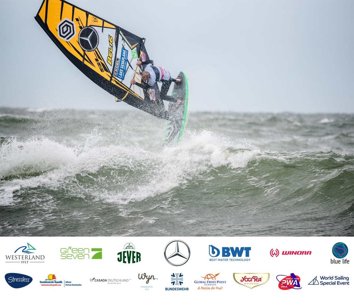 Yentel Caers neuer Freestyle-Weltmeister -  Amadao Vrieswijk wird Freestyle Sieger beim Mercedes-Benz Windsurf World Cup Sylt 2019