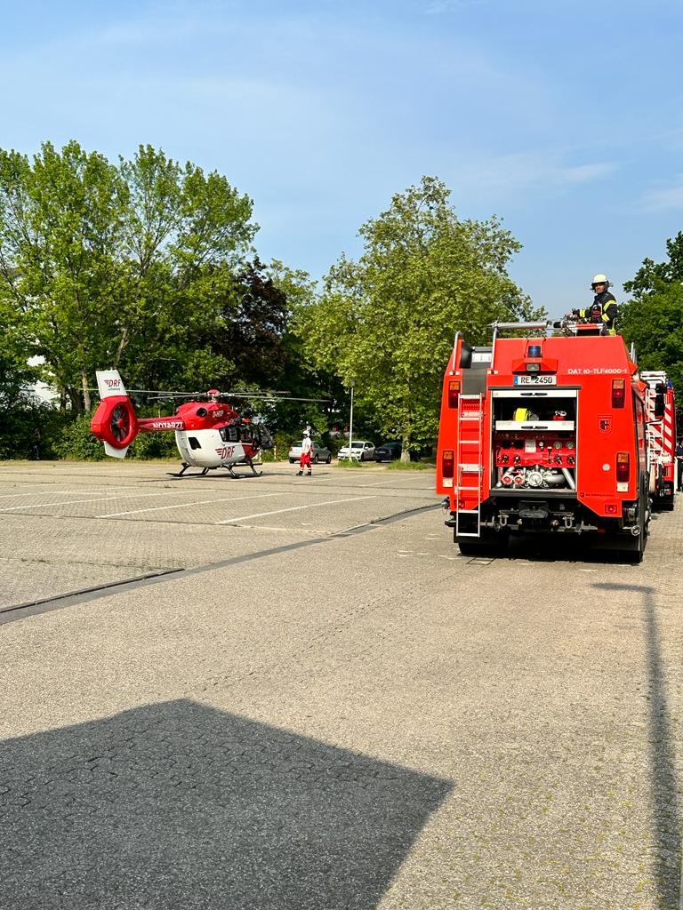 FW Datteln: Sturz im Skaterpark führt zum Einsatz des Rettungshubschraubers