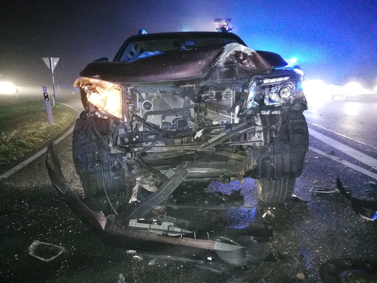 POL-PDNW: Verkehrsunfall B39 - mehrere verletzte Personen