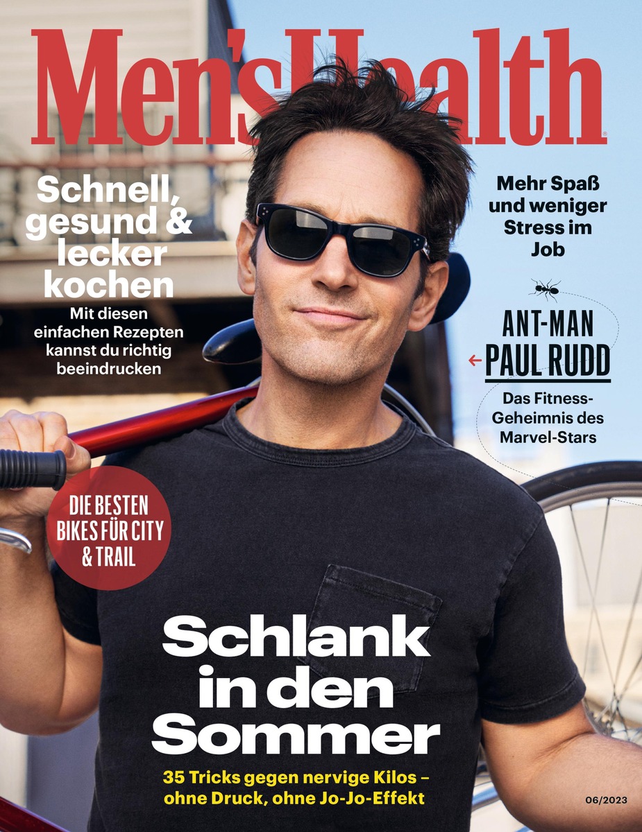 Paul Rudd bei Men&#039;s Health: &quot;Es war diesmal viel schwieriger, wieder in Form zu kommen.&quot;