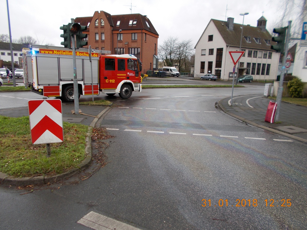 FW-BO: Abschlussmeldung: Ölspur in Bochum Hofstede