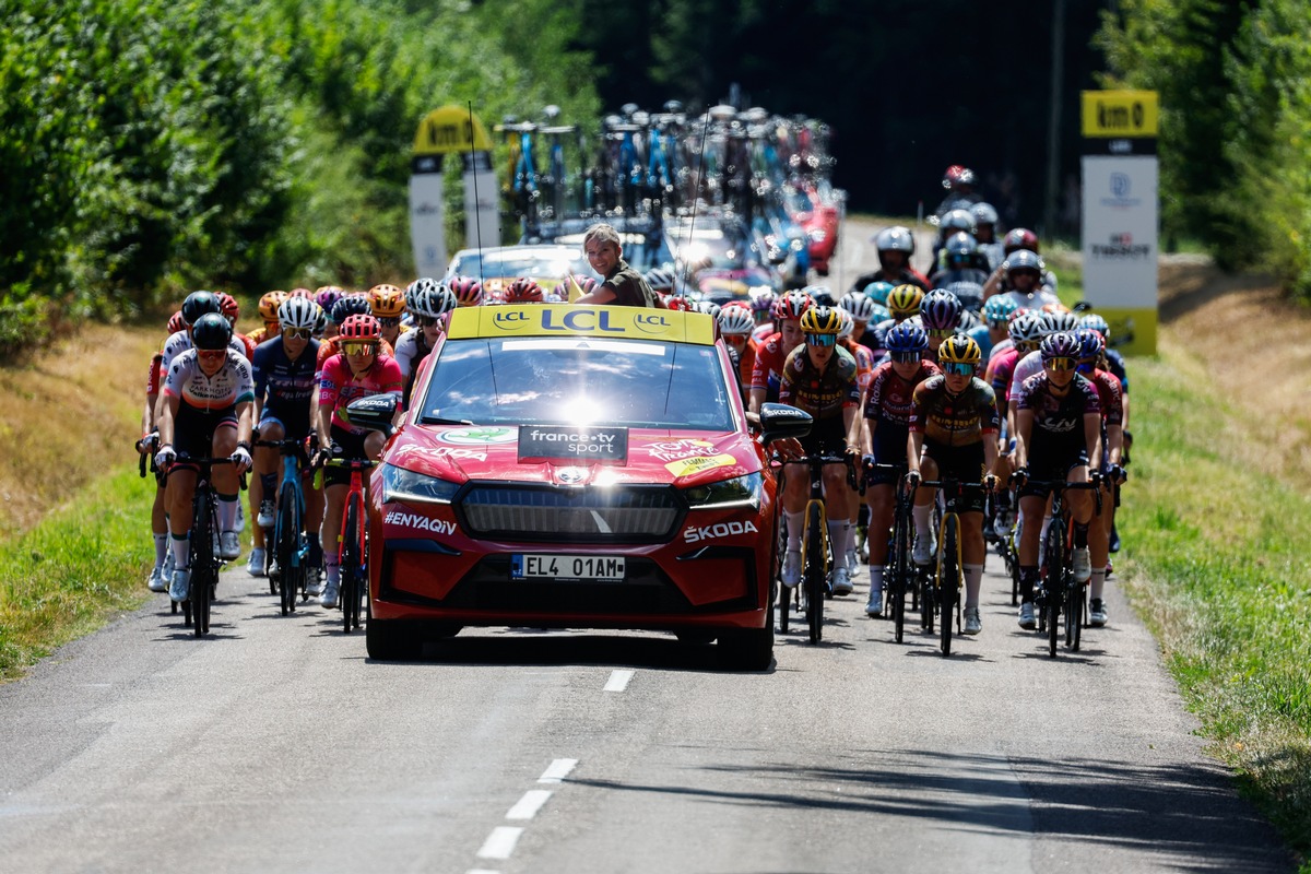 Škoda Auto unterstützt die Tour de France Femmes avec Zwift das dritte Jahr in Folge als Hauptsponsor