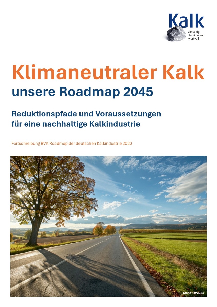 Neue CO₂-Roadmap vorgelegt: Die Kalkindustrie will bis 2045 ihre CO₂-Emissionen um 133 % zum Jahr 2022 reduzieren