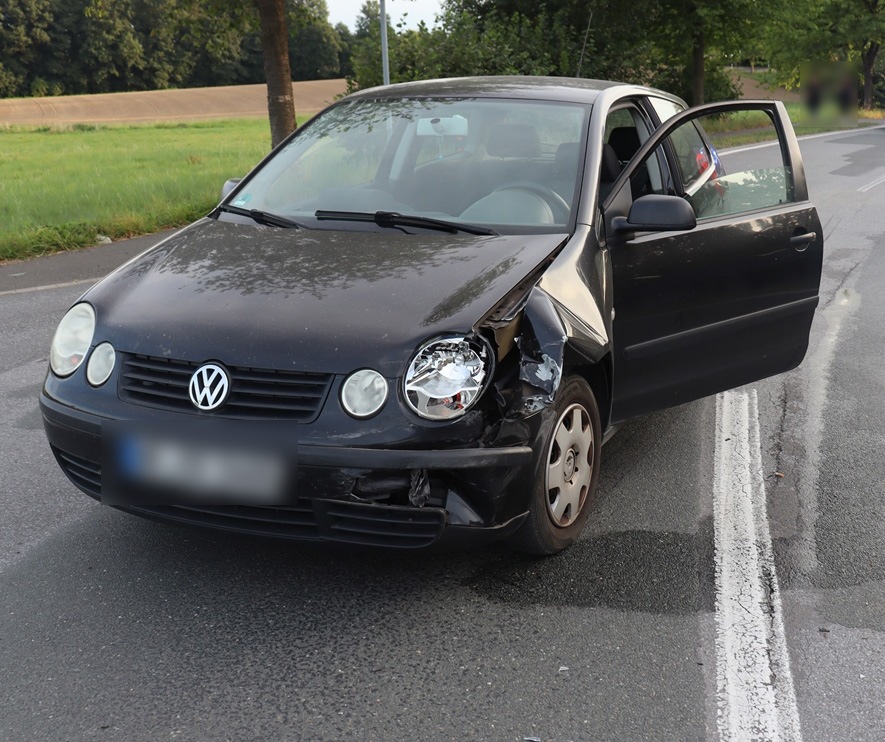 POL-HF: Verkehrsunfall beim Abbiegen - 47-Jährige leicht verletzt