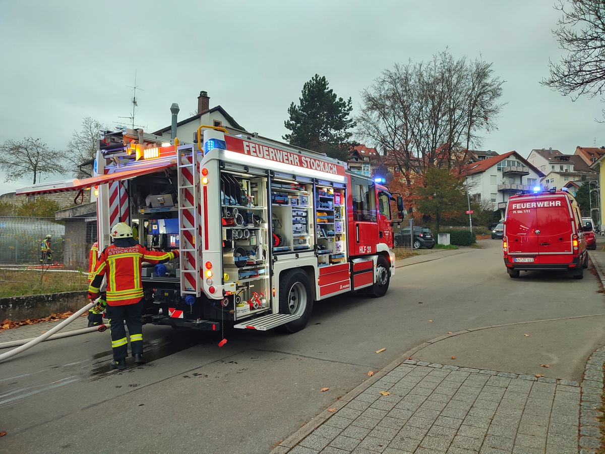 FW Stockach: Rauchentwicklung aus Gebäude