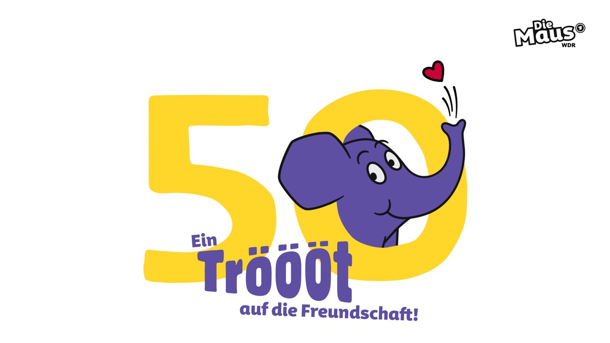 +++ Korrektur Sendehinweis &quot;Die Sendung mit dem Elefanten / 50 Jahre kleiner blauer Elefant: Ein Tröööt auf die Freundschaft!