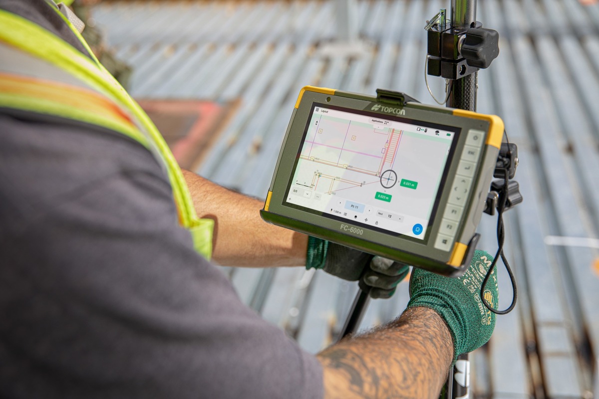 Den Vermessungs- und Absteckungs-Prozess digitalisieren - Neu: Digital Layout Software von Topcon