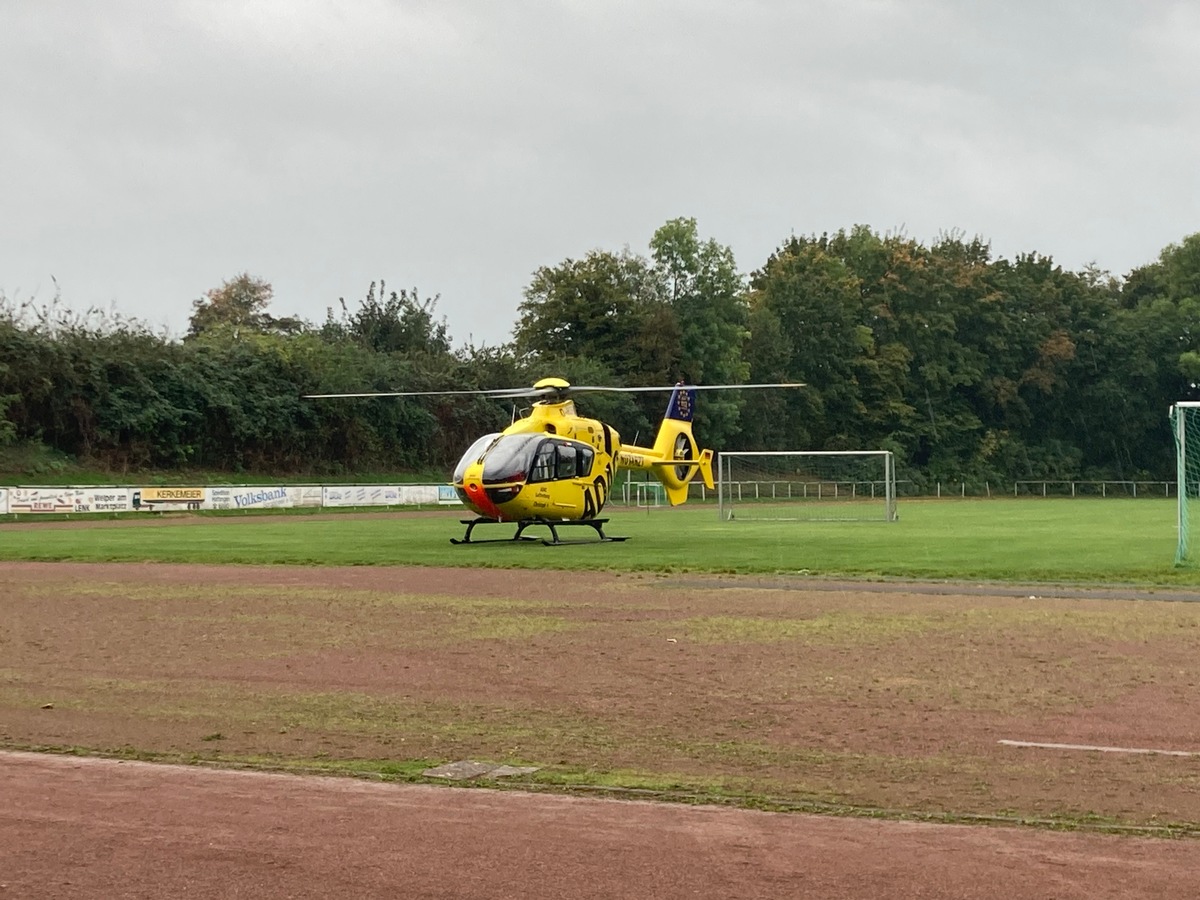 FW-EN: Rettungshubschrauber in Hattingen im Einsatz