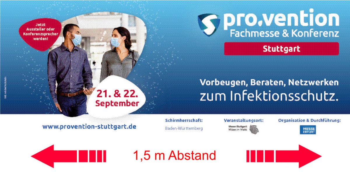 Pro.vention Stuttgart - Europäische Fachmesse und Konferenz zum Infektionsschutz – Wir sehen uns in Stuttgart!