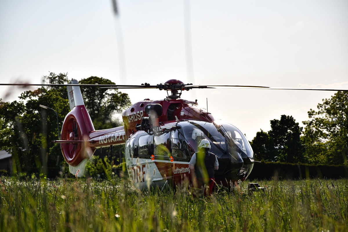 FW-MK: Rettungshubschrauber landet in Sümmern