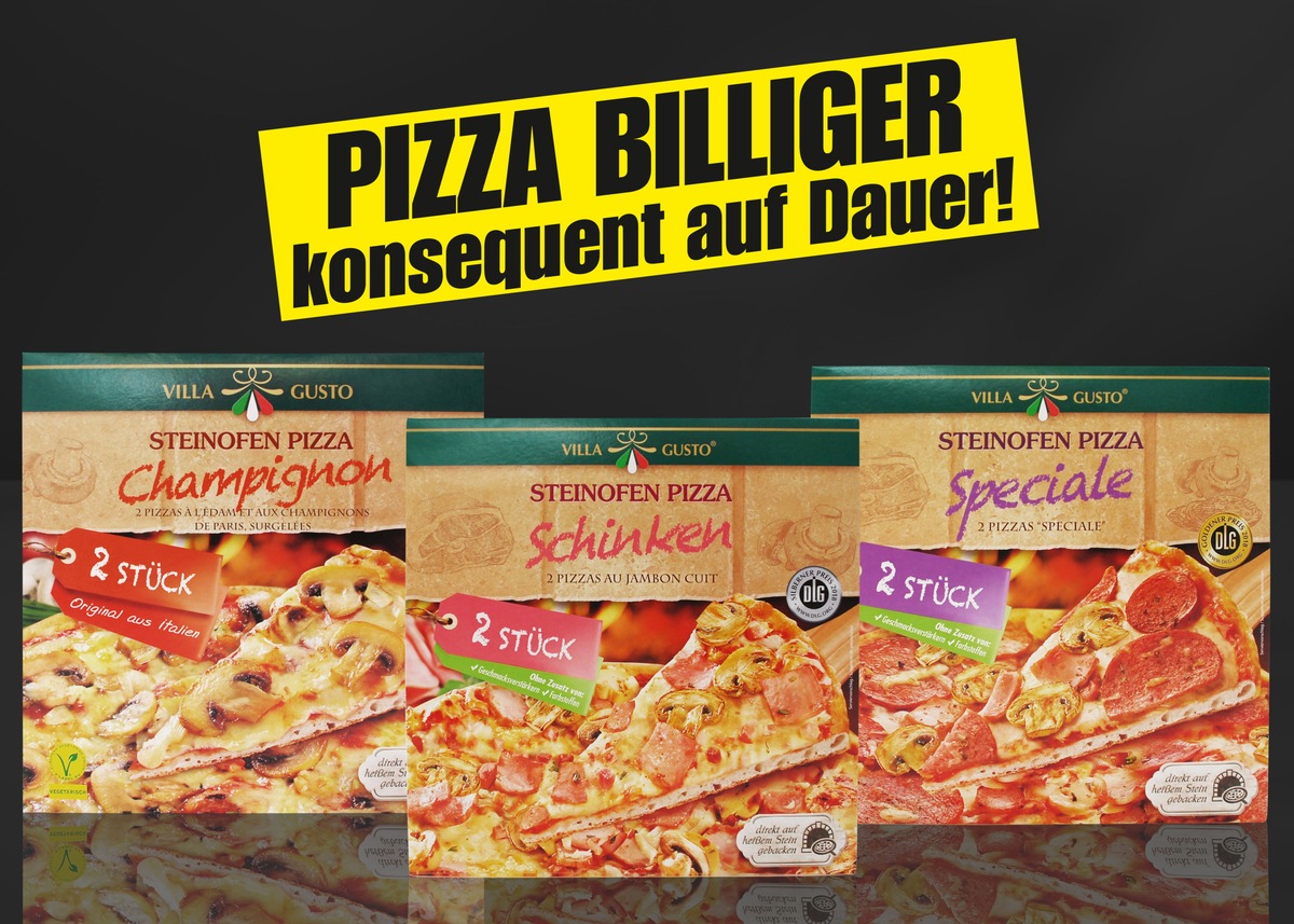 NORMA: Schon die zweite Preissenkung im Februar / Nürnberger Handelsunternehmen reduziert leckere Pizzen im Zweierpack (FOTO)