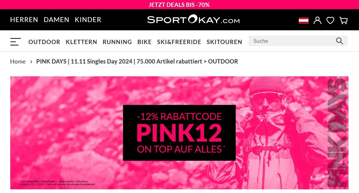 PINK DAYS bei SportOkay.com