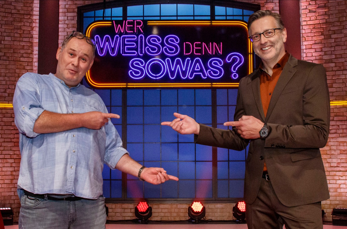 Das Erste / Bares für&#039;s Raten: Walter &quot;Waldi&quot; Lehnertz und Detlev &quot;Dete&quot; Kümmel bei &quot;Wer weiß denn sowas?&quot;