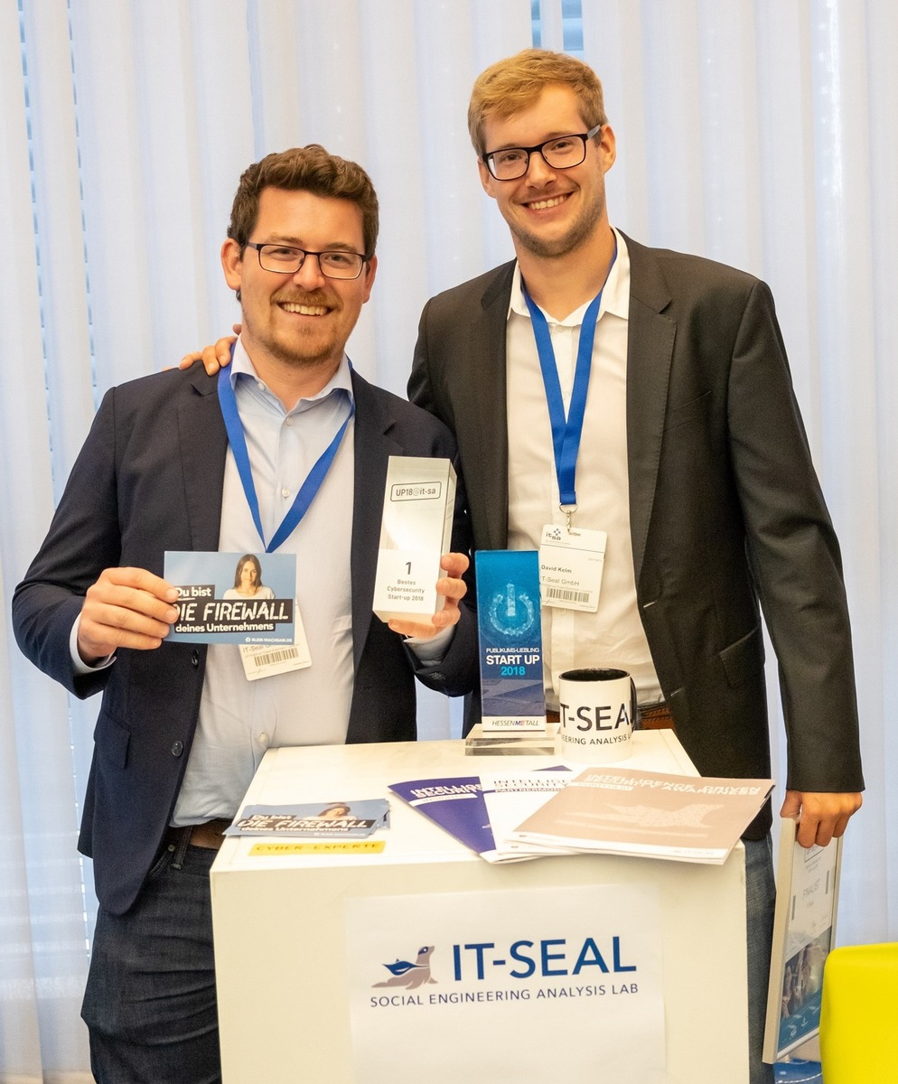 Bestes Cybersecurity Startup 2018: IT-Seal gewinnt UP18@it-sa-Award