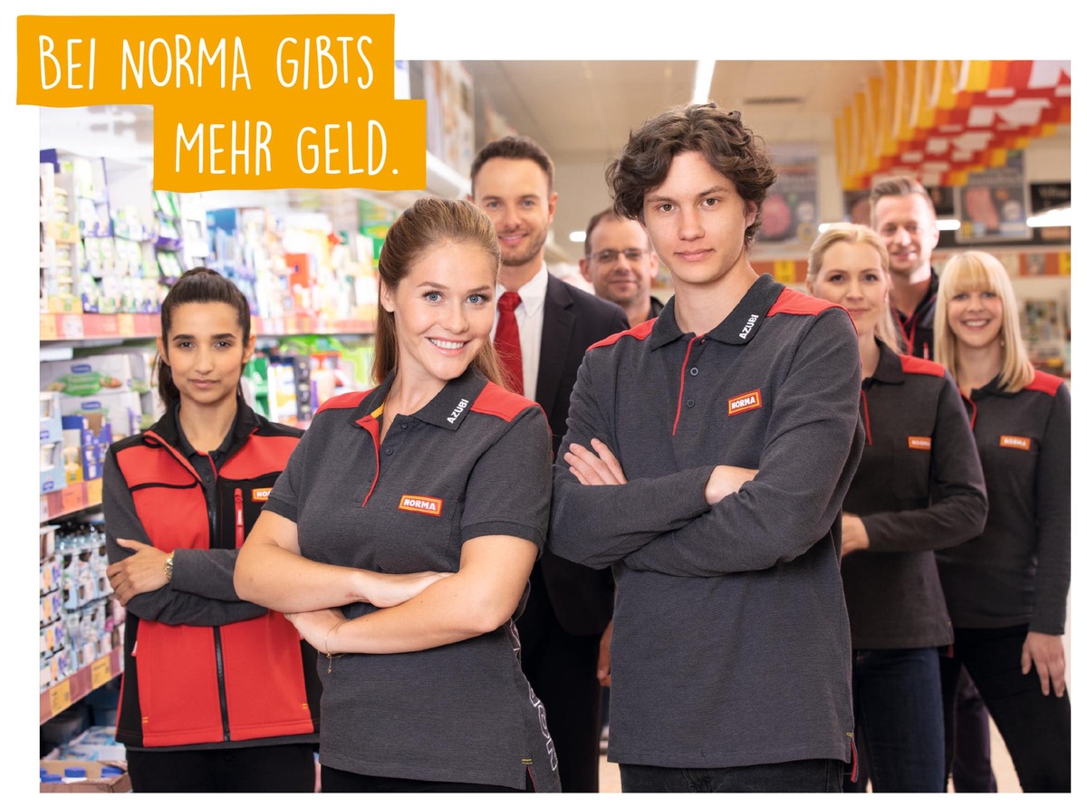 Begehrter und fairer Arbeitgeber: Der Mindest-Einstiegslohn von NORMA fängt grundsätzlich bei 12,00 Euro pro Stunde an! / Lebensmittel-Discounter seit Jahren deutlich über dem gesetzlichen Mindestlohn (FOTO)