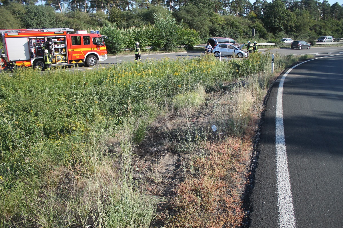 POL-PDNW: Polizeiautobahnstation Ruchheim - Sicherheitsgurt verhindert noch schlimmeres