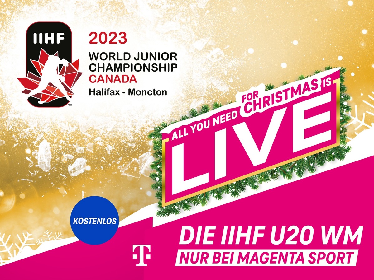 U20 WM Eishockey exklusiv, live und kostenlos bei MagentaSport Presseportal