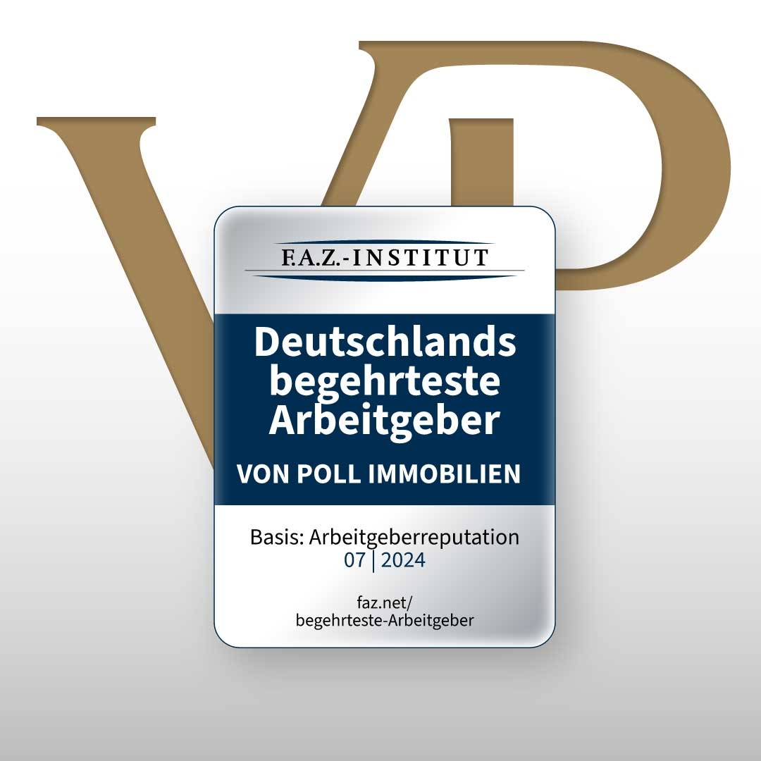 VON POLL IMMOBILIEN ist Deutschlands begehrtester Arbeitgeber 2024 unter den Immobilienmaklern