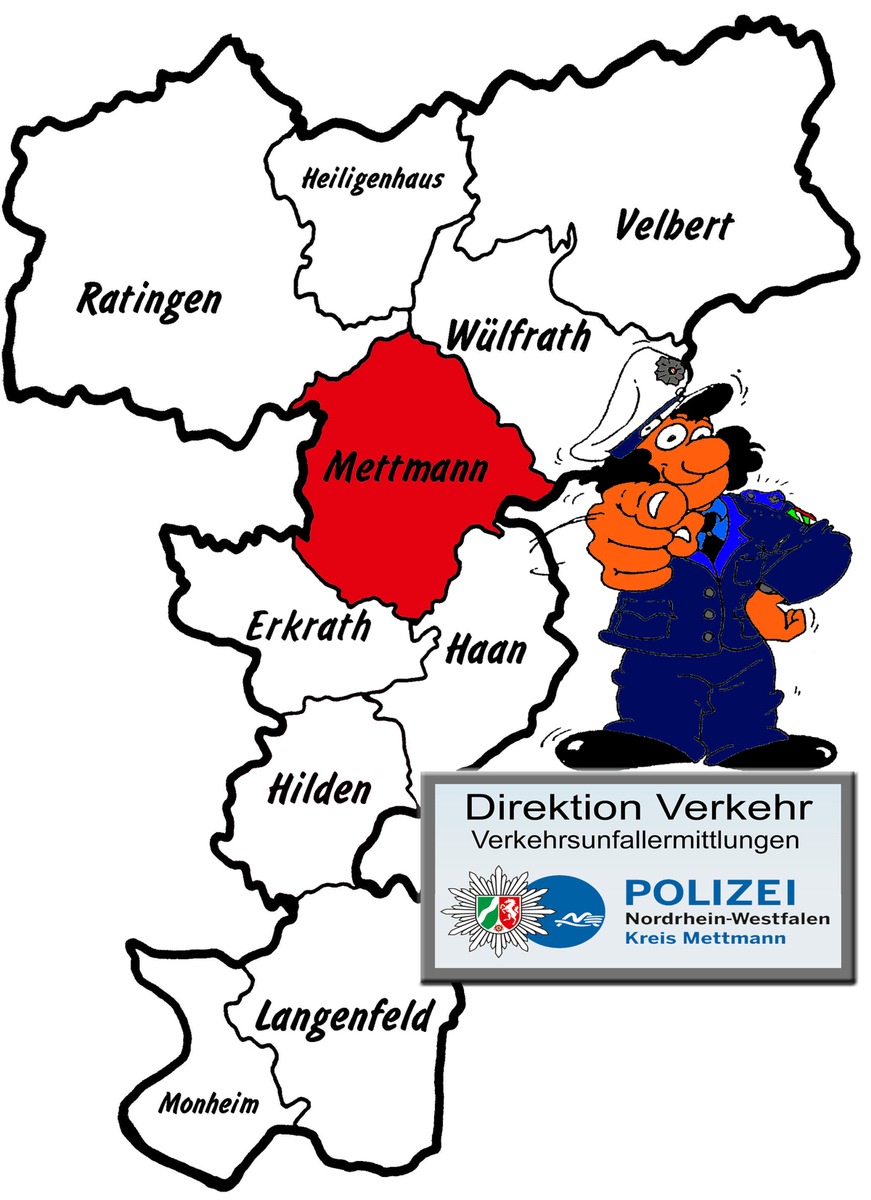 POL-ME: Verkehrsunfallfluchten aus dem Kreisgebiet - Mettmann - 1910017