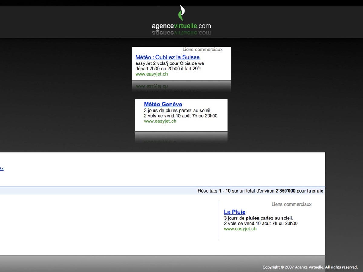 Agence Virtuelle lance Ads Weather System Promotion pour le marketing sur le web (système lié à la météo)