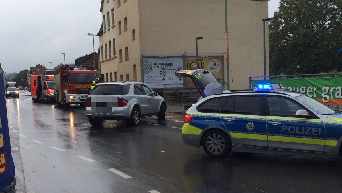 FW-Stolberg: Verkehrsunfall - drei Verletzte