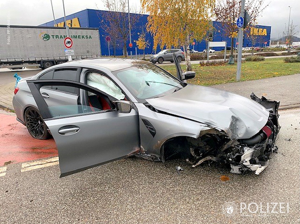 POL-PPWP: Unfall mit verletztem Fahrer