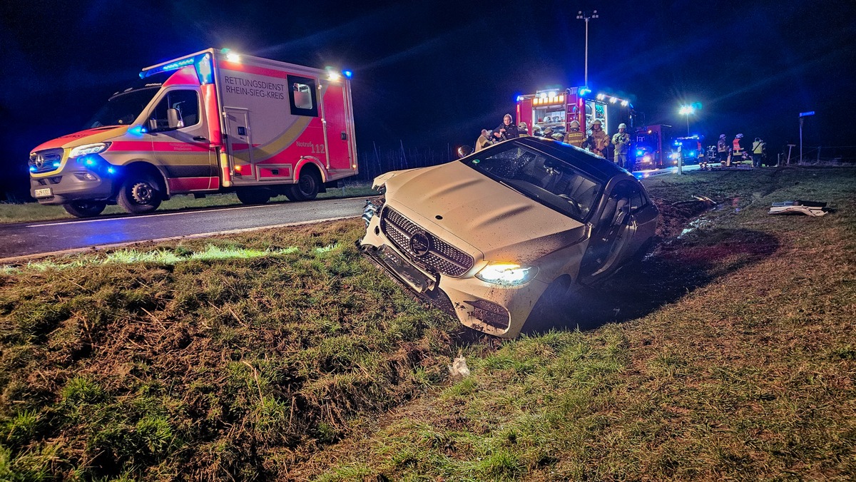 FW Wachtberg: Schwerer Verkehrsunfall auf L123 in Wachtberg