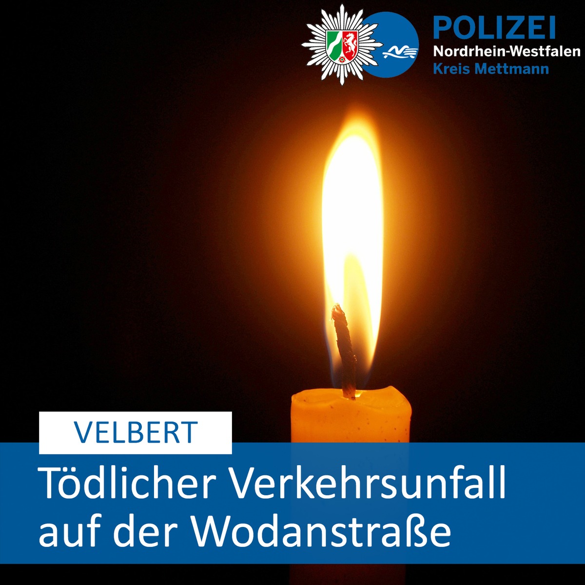 POL-ME: Tödlicher Verkehrsunfall - die Polizei sucht Zeugen - Velbert - 2304057