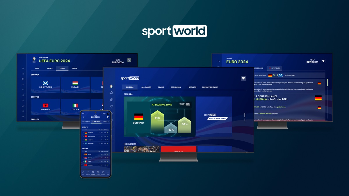 Sportworld Launches Innovative, Data-Driven FAST Channels for EURO 2024 Worldwide