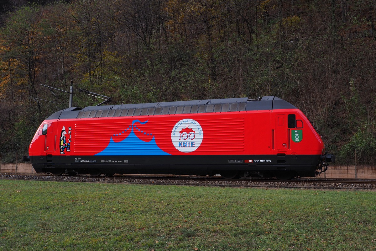 100 anni del Circo nazionale svizzero Knie: le FFS e la famiglia Knie inaugurano le locomotive dedicate al circo