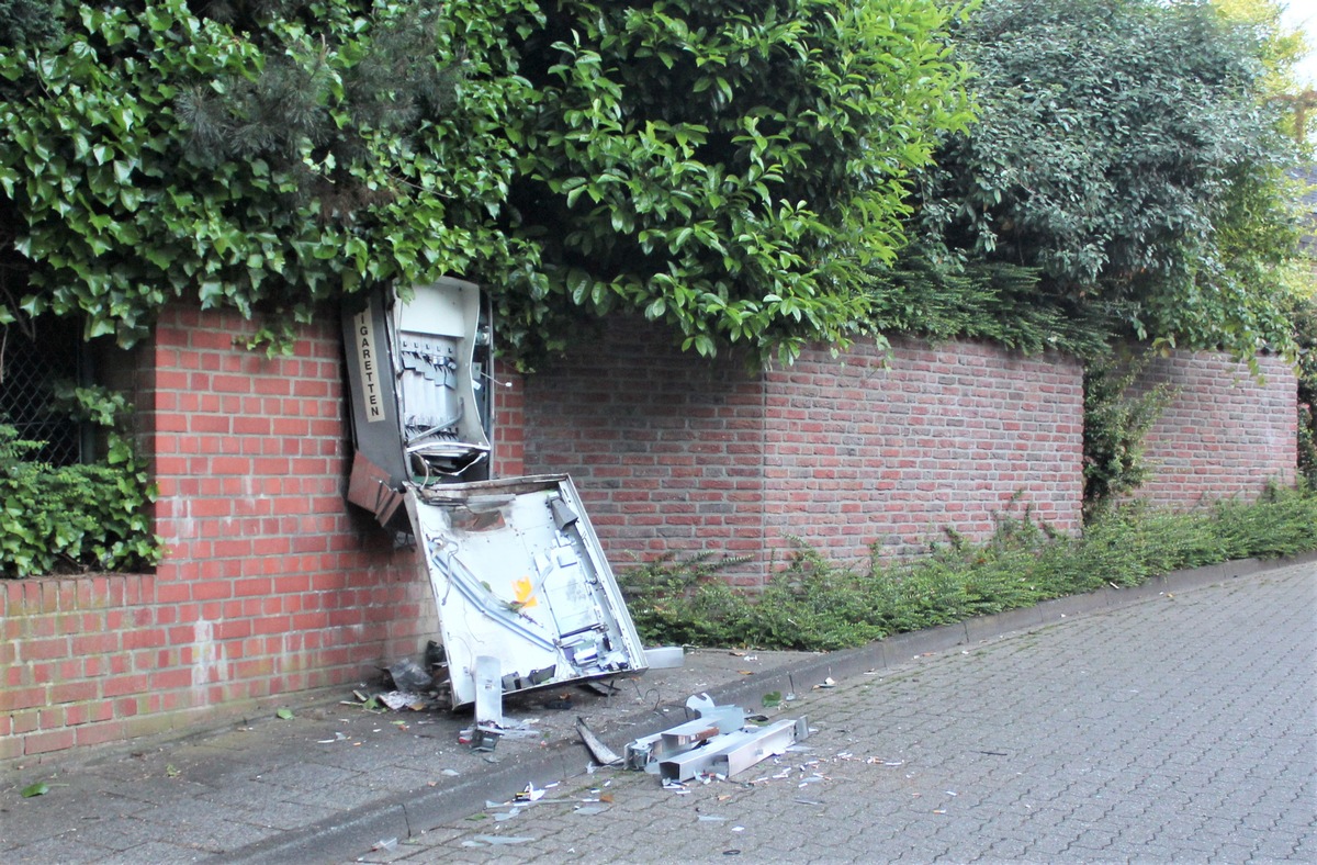 POL-VIE: Brüggen: Zigarettenautomat gesprengt - Kripo ermittelt