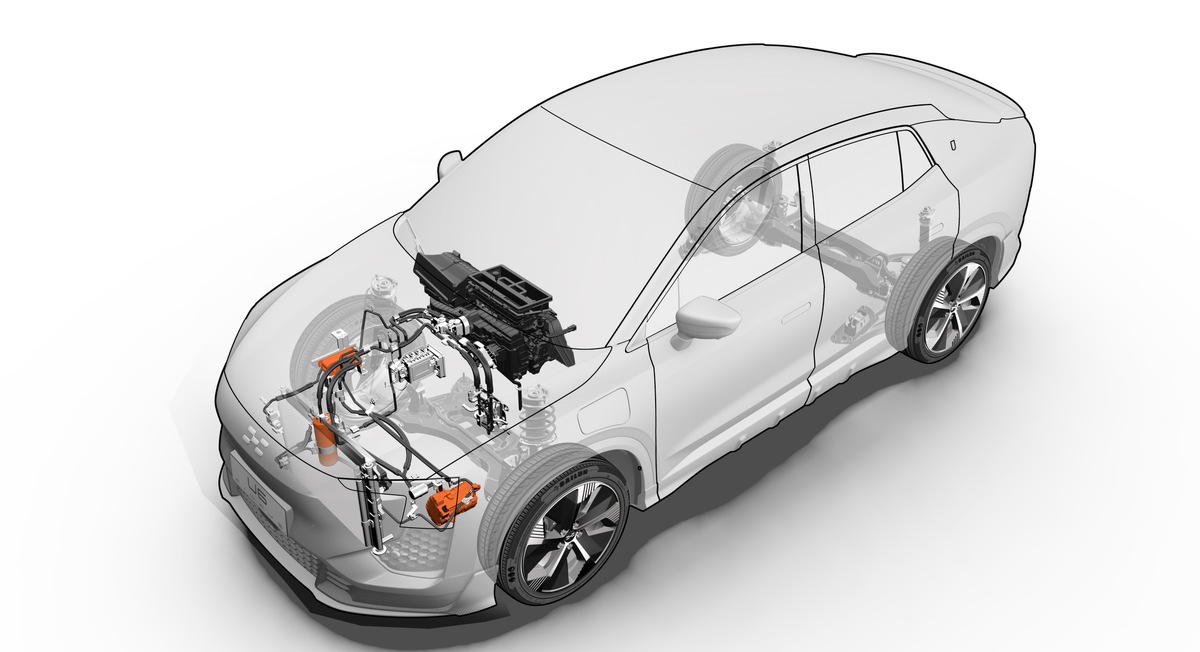 Der eigenentwickelte Antriebsstrang des Aiways U6 SUV-Coupé setzt neue Benchmark und Maßstäbe