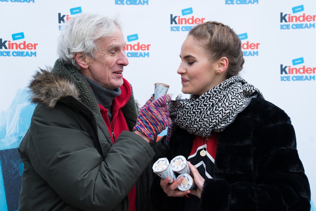 Die Eiszeit ist endlich da! / Promis öffnen die erste Eistruhe mit KINDER Ice Cream vor Schloss Neuschwanstein