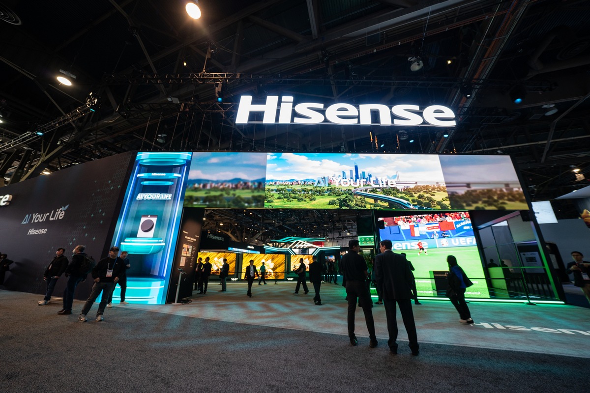 CES 2025: Hisense setzt mit KI und TV-Display Innovationen neue Maßstäbe