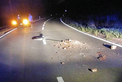 POL-PPWP: Katzweiler: Wer hat das Schild heraus gerissen?